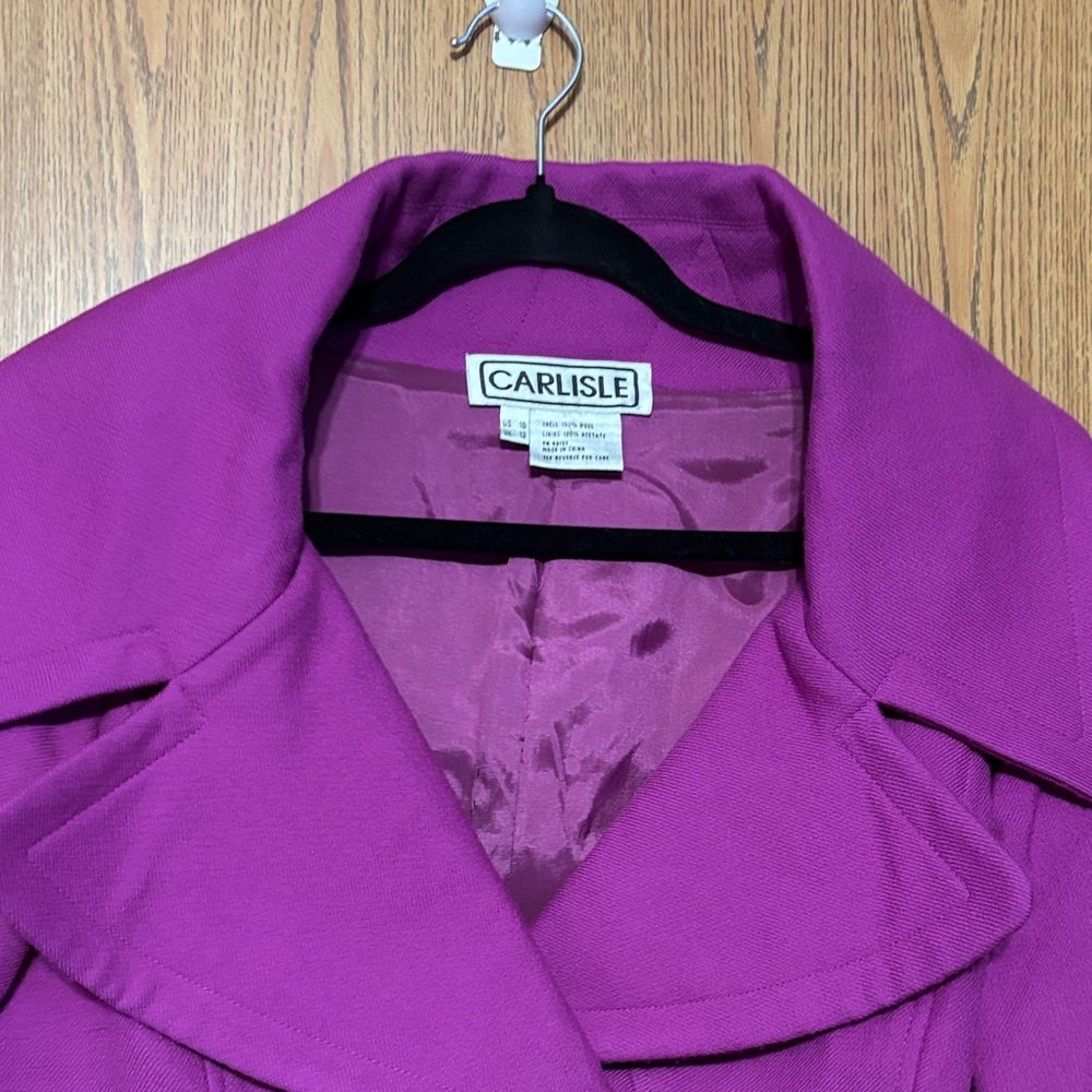 Flawed-Carlisle Women's Bold Fuchsia Blazer - Picture 10 of 10